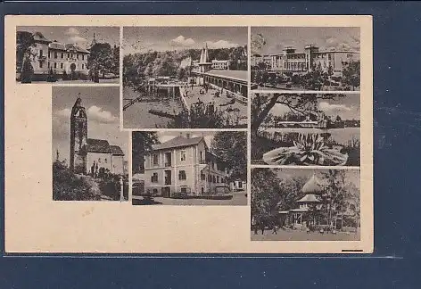 AK Udvözlet Hevizröl 7.Ansichten 1951