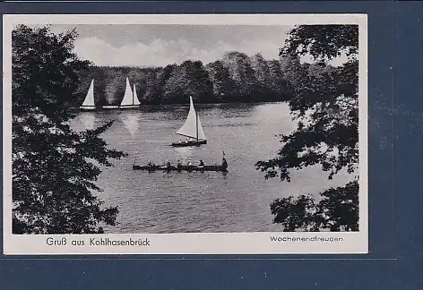 AK Gruß aus Kohlhasenbrück Wochenendfreuden 1950