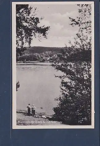 AK Woltersdorfer Schleuse mit Flakensee 1954