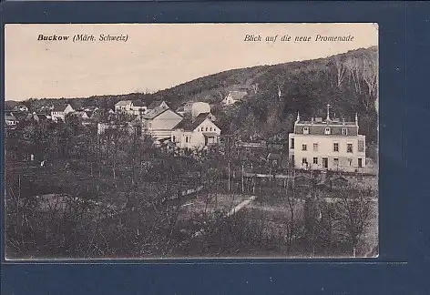 AK Buckow Blick auf die neue Promenade 1920