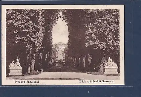 AK Potsdam Sanssouci Blick auf Schloß Sanssouci 1930
