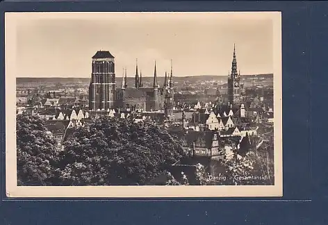 AK Danzig Gesamtansicht 1930