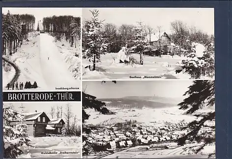 AK Brotterode 4.Ansichten Inselsberg Schanze - Gasthaus Mommelstein 1971