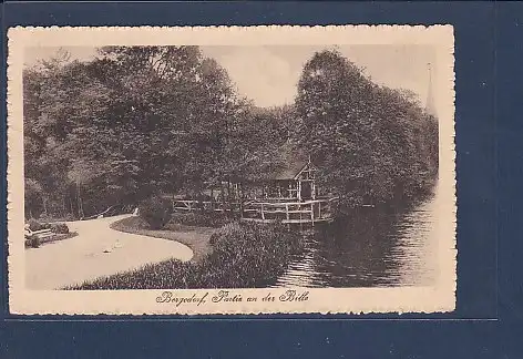 AK Bergedorf Partie an der Bille 1916