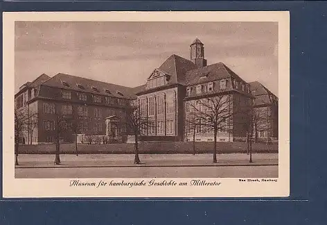 AK Museum für hamburgische Geschichte am Millerntor 1930