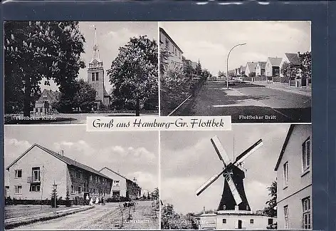AK Gruß aus Hamburg Gr. Flottbek 4.Ansichten Altersheim 1960