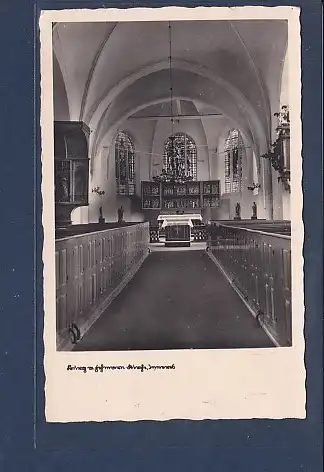 AK Burg a. Fehmarn Kirche Inneres 1940