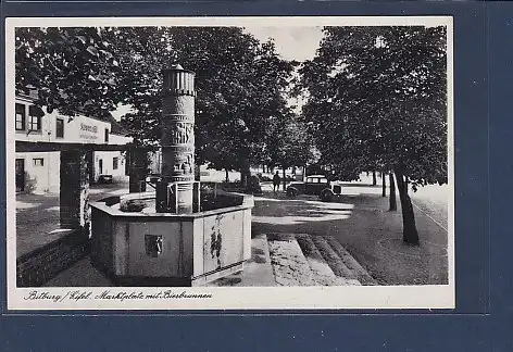 AK Bitburg Marktplatz mit Bierbrunnen 1940