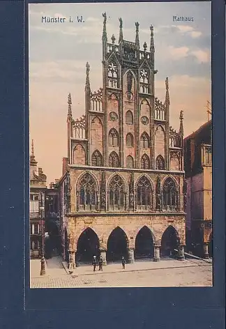 AK Münster i. W. Rathaus 1920