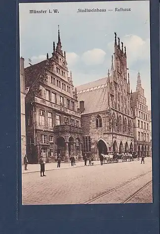 AK Münster i. W. Stadtweinhaus - Rathaus 1920