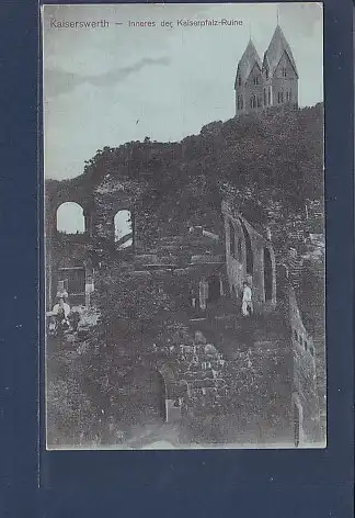 AK Kaiserswerth - Inneres der Kaiserpfalz Ruine 1920