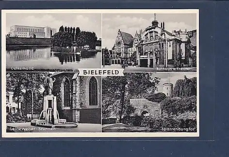 AK Bielefeld 4.Ansichten Oetkerhalle 1953