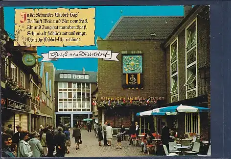 AK Gruß aus Düsseldorf Schneider Wibbel Gasse 1979