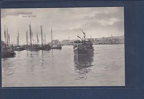 AK Mannheim Partie am Rhein 1920