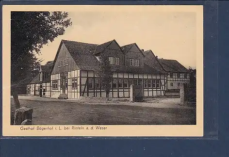 AK Gasthof Bögerhof i.L. bei Rinteln a. d. Weser 1960