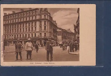 AK 1232. Bukarest - Calea Victorie 1920