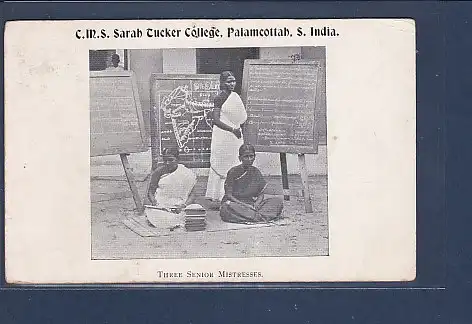 AK C.M.S. Sarah Tucker College Palamcottah S. India Three Senior Mistresses 1920