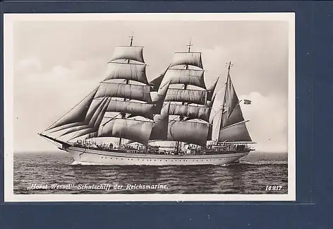 AK Horst Wessel Schulschiff der Reichsmarine 1940