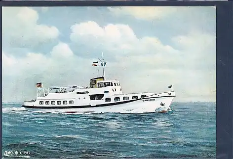 AK MS Glücksburg - Neubau 1959 nach einem Gemälde von Johs. Holst 1970