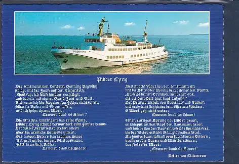 AK MS Pidder Lyng 998 BRT 800 Personen 18 kn Geschwindigkeit 1980