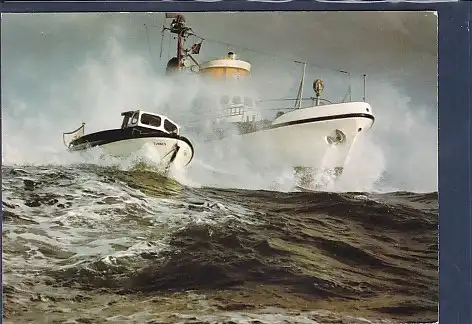 AK Seenotkreuzer Ruhr-Stahl Tochterboot Tünnes 1980