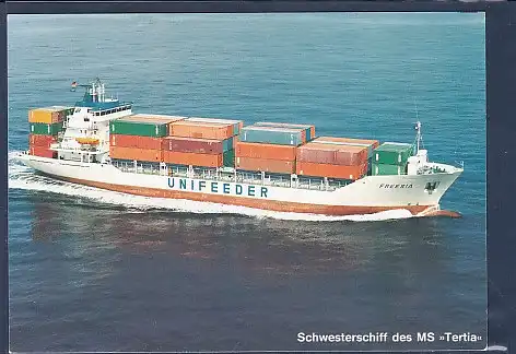 AK Containerschiff Freesia Unifeeder 1985