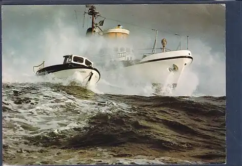 AK Seenotkreuzer Ruhr Stahl Tochterboot Tünnes 1980