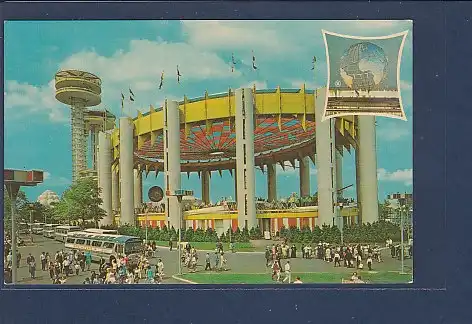 AK The New York State Exhibit Nex York Worlds Fair 1964-1965 Peace through Understanding 1965