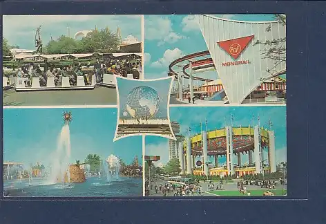 AK New York Worlds Fair 1964-1965 Peace through Understanding 5.Ansichten 1965