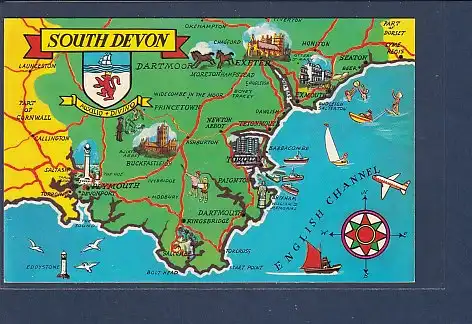 AK South Devon Karte 1960