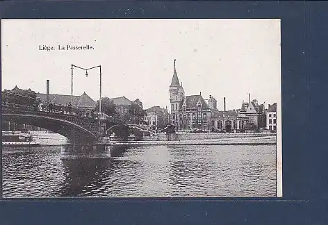 AK Liege La Passerelle 1920