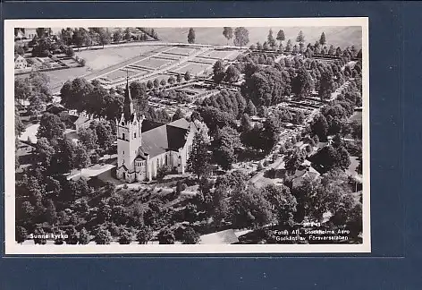 AK Sunne Kyrka Luftbild 1940