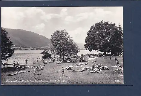 AK Sommerfrische Steindorf am Ossiachersee Strandbad Laggner 1959