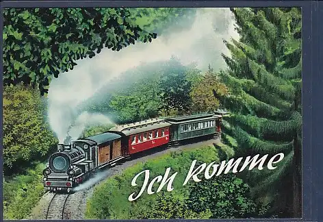 AK Ich komme Dampflok 1970
