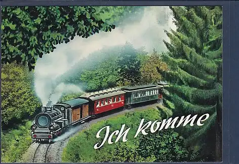 AK Ich komme Dampflok 1970