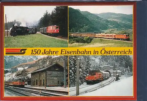 AK 150 Jahre Eisenbahn in Österreich 4.Ansichten 1970
