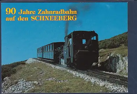 AK 90 Jahre Zahnradbahn auf den Schneeberg Zahnradbahn von Puchberg 1970