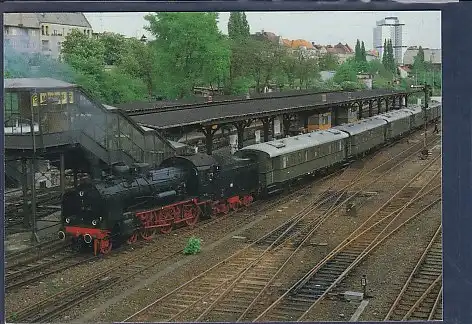 AK Verkehr in Berlin Traditionslok 38 1182 Bahnhof Halensee 1986
