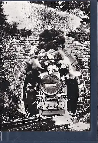 AK Harzquerbahn Tunnel am Thumkuhlenkopf 1985