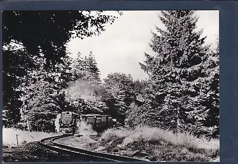 AK Harzquerbahn Fahrt bei Drei Annen Hohne 1985