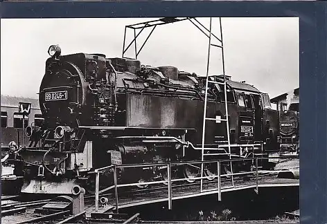 AK Harzquerbahn Drehscheibe in Wernigerode 1985