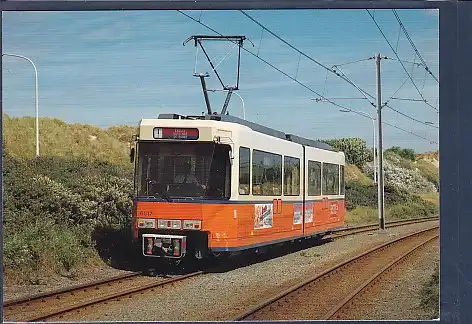AK Belgische Überlandbahnen Küstentram Knokke - Oostende 1983