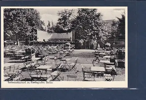 AK Gartenrestaurant im Zoologischen Garten Berlin 1950