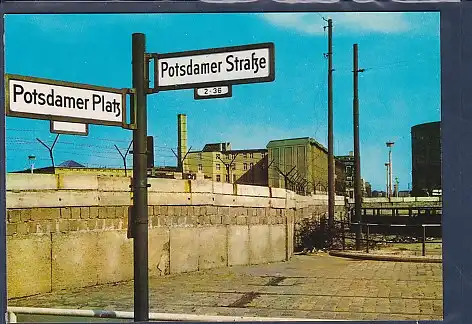 AK 1000 Berlin Potsdamer Platz - Potsdamer Straße 1989