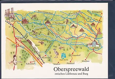 AK Oberspreewald zwischen Lübbenau und Burg 1988