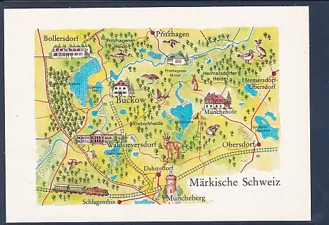 AK Märkische Schweiz Müncheberg - Buckow 1988