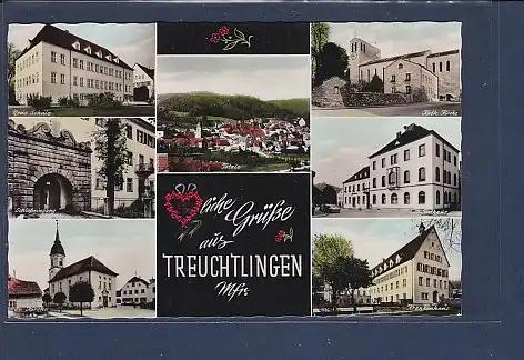 AK Herzliche Grüße aus Treuchtlingen 7.Ansichten 1960