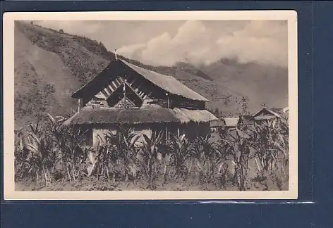 Karte Neuguinea Kirche bei Ulap 1956