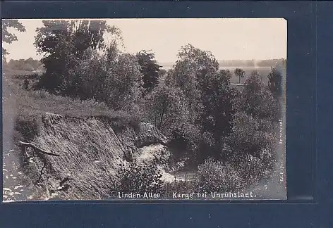 Photo AK Linden Allee Karge bei Unruhstadt 1920