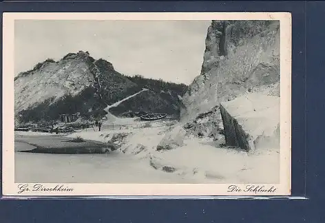 AK Gr. Dirschkeim Die Schlucht 1930